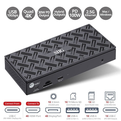 USB-C Quad Video Docking USB-C Quad Video Docking